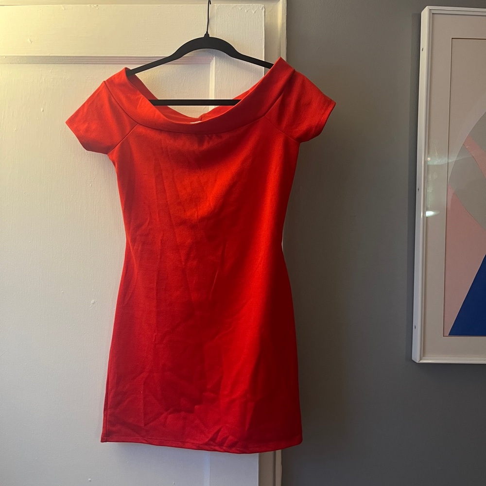 Zara y2k Red Mini Dress